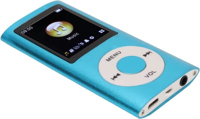 Dailygoody - MP3 Speler - Verliesvrije Geluidskwaliteit - Stijlvol en Draagbaar - Blauw - Muziekspeler - Ideaal voor onderweg - Compact formaat