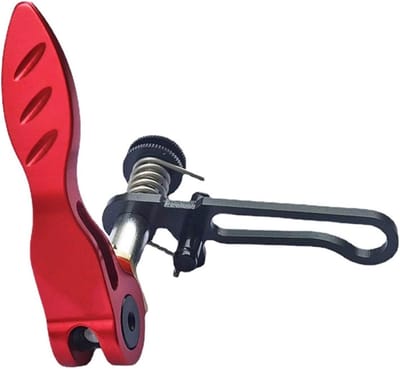Zadelpenklem Vouwfiets - Zadelpen Hendel - Fiets Zadel Verstellen - Quick Release - 66x72mm - Rood