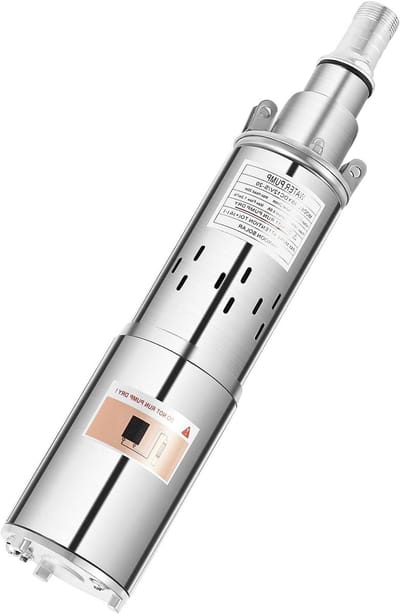 Dompelpomp RVS - Bronpomp Elektrisch - Water Verplaatsen - Geluidsarme Werking - 17 m kabel - Roestvrij staal