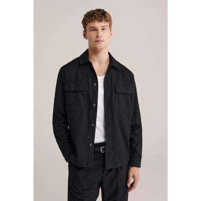 We Fashion Overshirt Black Size: M | Casual Shirts Outlet | Heren | Zwart