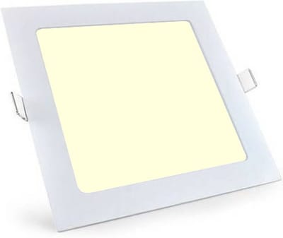 LED Downlight Slim Pro - Aigi - Inbouw Vierkant 12W - Warm Wit 3000K - Mat Wit - 165mm