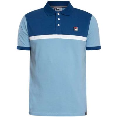 Polo Shirt Korte Mouw Fila Mattia poloshirt met contrasterend paneel