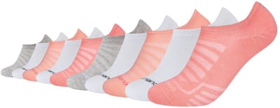 camano, Unisex no-show sokken, camano, mesh-ventilatie, micro-badstof, Y-hiel, gekamd katoen, gewatteerde zool, zachte teennaad, onzichtbaar in de schoen, comfortabel, ademend, 10-pack, sokken voor sneakers.