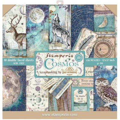 Stamperia Cosmos 12x12 Inch Paper Pack (SBBL56)