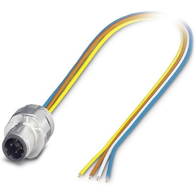 Phoenix Contact 1552256 Sensor/actuator inbouwconnector M12 Aantal polen (sensoren): 4 Stekker, inbouw 0.50 m 1 stuk(s)