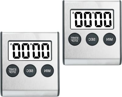 Digitale Keuken Timer Set van 2 - Kookwekker met Magnetische Bevestiging voor Koken, Studie en Sportactiviteiten
