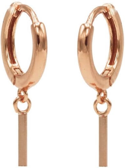 Karma Oorringen Hinged Hoops Square Tube Rosé