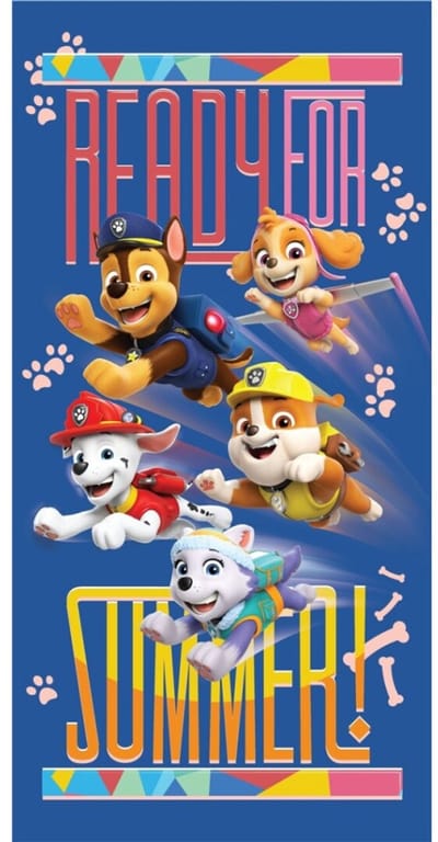Paw Patrol handdoek Summer ready 70 x 140 cm - polyester