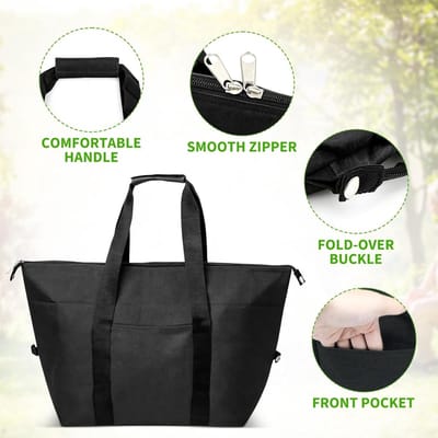 Grote Koeltas met Schouderbanden, Vouwbare Thermische Lunchtas voor Werk, Reizen en Picknicks