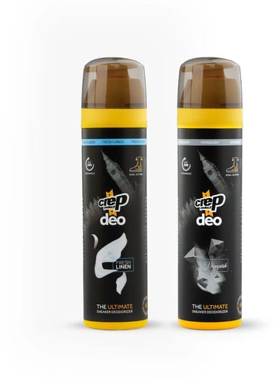 Crep Protect Schoenendeodorant - Voordeelset - 2x 150ml | Fresh Linnen & Vanquish