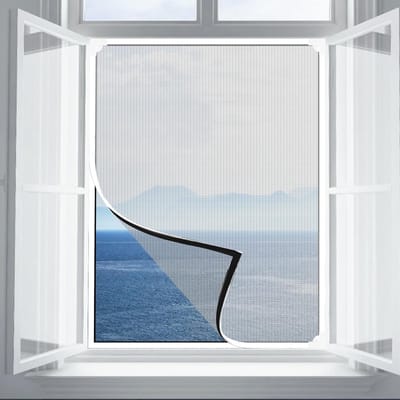 HEZIVO® Raamhor Magnetisch - Hor Universeel - Muggengaas - Insectenhor voor Ramen - Vliegengaas - 130 x 150 cm