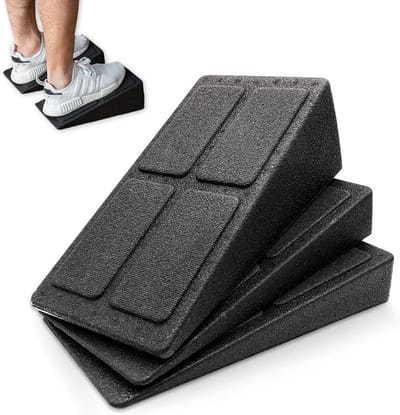 Multi Angle Calf Wedge Stretcher - 3 Stuks Verstelbare Squat Wedge voor Kuitstretching, Lichtgewicht en Duurzaam Fitnessaccessoire voor Thuis en Sportschool