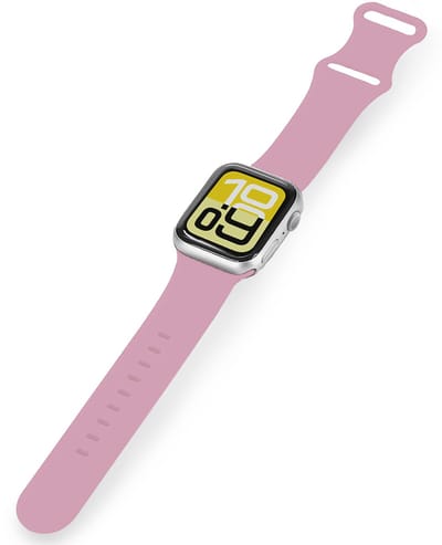 Horloge Bandje Geschikt voor Apple Watch 1, 2, 3, 4, 5, 6, 7, 8, 9, SE - 38/40/41 mm Bandje Siliconen Polsband - Siliconen Bandje Smartwatch - Lila