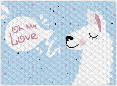Brisby Zware Kwaliteit Speelkleed, Speelmat Anti slip en Wasbaar 150 x 200 cm. – Happy Lama