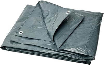 Waterdicht Dekzeil met Ogen, UV-bestendig, Scheurvast en Schimmelwerend – Voor Tuinmeubelen, Auto, Boot, Hout, Camping en Buitenbescherming GD-0162 (3x3 m, Grijs 120 g/m²)