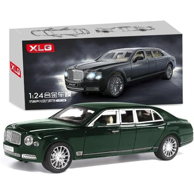 1:24 Mulsanne Auto Model Simulatie Met Geluid En Licht Openende Deur Metalen Auto Model Kinderspeelgoed Collectie Cadeau A115