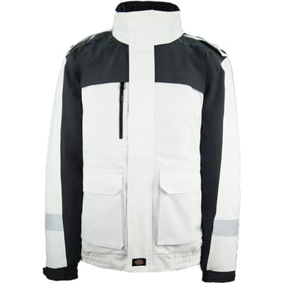Dickies Winter Werkjas Waterdicht Heren Wit/Grijs