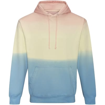 Just Hoods Tie-Dye Hoodie JH022 - PASTEL SUNSET DIP - L