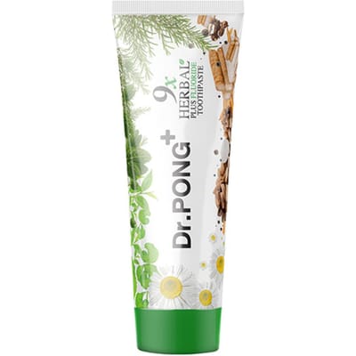Dr.PONG+ 9x Kruiden Plus Fluoride Tandpasta 100 g. x 1 / 3 st 100 g.