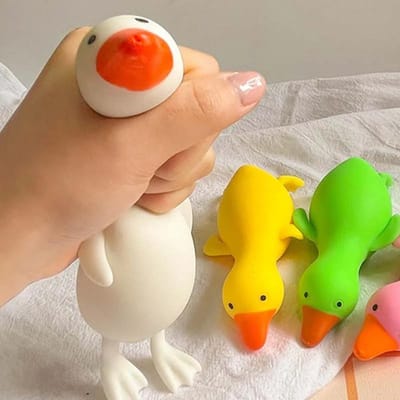 Antistress Eend Knijpspeeltjes Gans Schattige Kawaii Dieren Vent Speeltjes voor Volwassenen Decompressie Stretch Speeltjes