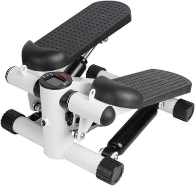 Mini Stepper - Twister Trainer - Thuis Fitness - Met Power Ropes - Verstelbaar - Wit