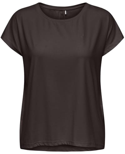 ONLY PLAY AUBREE LIFE ON SS BAT LOOSE TEE NOOS Chocolate Tor 15137012 chocolat