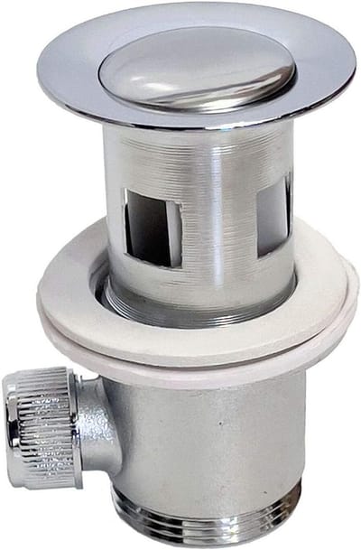 Afvoergarnituur Sifon - Wastafelstop - Badkamer Onderhoud - Messing Hoogglans - 1 1/4 Inch - Chroom