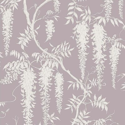 Next vliesbehang Wisteria Trails Mauve 10mx52cm