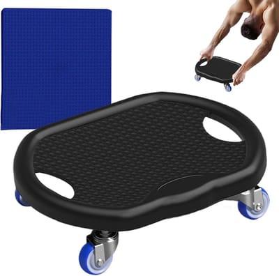 Buikspierroller Board - Core Trainer - Kracht Training - Stille Werking - 32 cm - Zwart