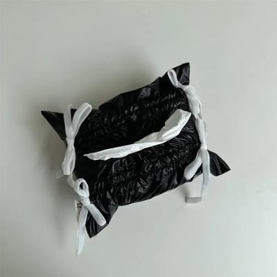 Nordische Decoratie Accessoires Voor Woonkamer Zilver Schattige Strik Tissuezak Opbergzak Auto Servetpapierhouder Huis Organizer