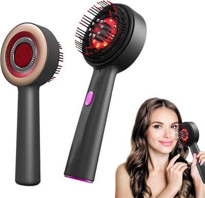 Elektrische Hoofdhuid Massager met Serum Applicator – Scalp Massage Borstel – Haarolie & Serum Dispenser – Stimuleert Haargroei & Ontspanning – Draadloos & Oplaadbaar