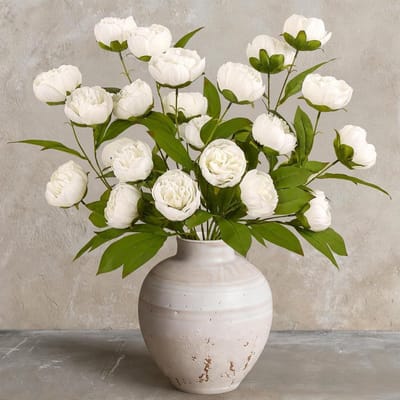 6 Bundels Kunstmatige Pioenrozen 68 cm - Zijde Bloemen voor Bruiloft, Lente Decoratie en Woonkamer Styling