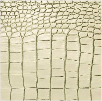 Daff  Leatherixx Gator - Onderzetter - Leder - 10 x 10 cm - Ivory