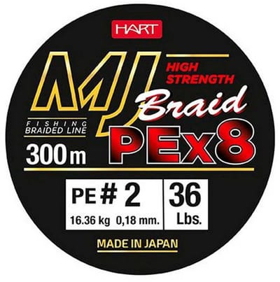 Hart Mj 300 M Gevlochten Vislijn Groen 0.180 mm
