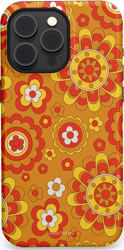 Casetastic Hoesje Geschikt voor Apple iPhone 15 Pro Max Magsafe - Stijlvolle Beschermende Duo-layer Case - Retro droom
