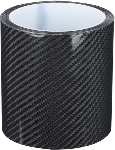 Auto Deur Dorpel Stickers Bescherming Randen Carbon Fiber Zelfklevende Tape voor Auto en Motor, Zwart, DIY Accessoires