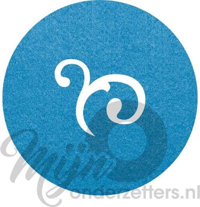 Design shapes 2 vilt onderzetters - Lichtblauw - 6 stuks - 10 x 10 cm - Tafeldecoratie - Glas onderzetter - Cadeau - Woondecoratie - Tafelbescherming - Onderzetters voor glazen - Keukenbenodigdheden - Woonaccessoires - Tafelaccessoires