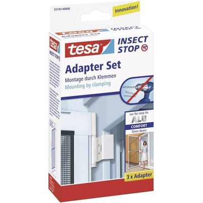 55193-00 Adapter Alu Comfort Vliegenhor-adapterset Geschikt voor merk Tesa Tesa vliegenhor 3 stuk(s)
