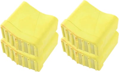 Ladder Pads - Laddervoeten Beschermers - Vloer Beschermen - Antislip Rubber - 7.5X7CM - Geel