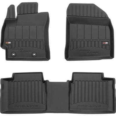 Frogum 3D Rubberen Automatmatten – Geschikt voor Toyota Corolla XI E160 (2013-2019) – Hoge Opstaande Rand (6cm) – TPE – Geurloos – Zwart