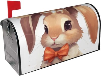 Brievenbus Cover - Postvak Decoratie - Buiten Versieren - Magnetisch Bevestigd - 21x18 Inch - Zwart