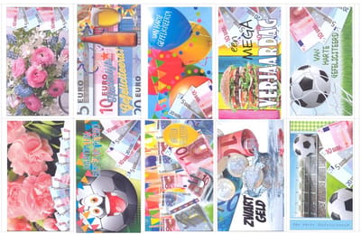 10 Luxe verschillende Cadeau enveloppen - 16x9cm - Gratis verzonden - Assorti 2025-402