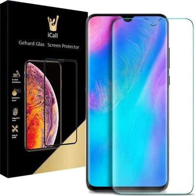 Screenprotector geschikt voor Huawei P30 - Tempered Glass Gehard Glas - Case Friendly