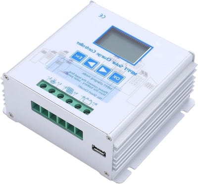 MPPT Zonne Laadregelaar - Energie Controller - Batterij Activering - Hoge Energie Benutting - 30A - Grijs