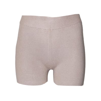 Brave Soul Ribgebreide korte broek dames/dames (Taupe)