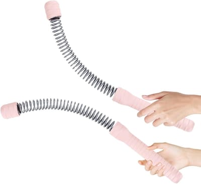 Oefenkoord Set - Fitness Touwen - Kracht Training - Antislip Handgrepen - 2 Stuks - Roze