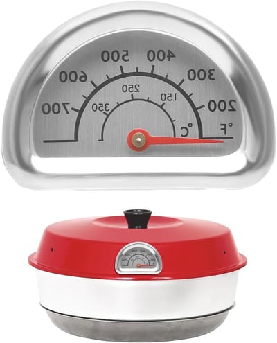 Nauwkeurige BBQ Grill Thermometer voor Omnia Oven met Temperatuurweergave van 0°C-350°C en Montagekit voor Perfecte Kookresultaten