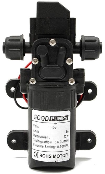 Dailygoods - Hogedrukpomp DC 12V 6L/min Zelfaanzuigende Waterpomp met Automatische Schakelaar