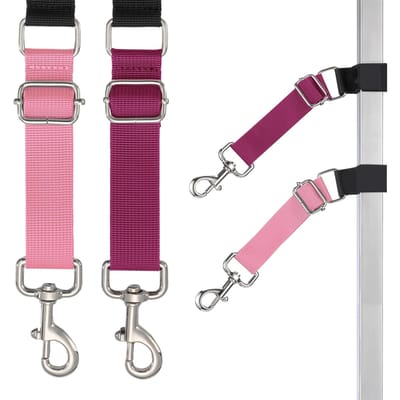2 Stuks Huisdier Hond Verzorging Basis Lijnen Arm Accessoires, Verstelbare Huisdieren Lussen Verlengstukken Voor Baden Verzorgen Knippen pink