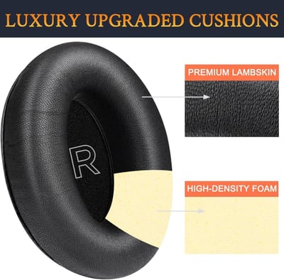 Lambskin Vervangende Oorkussens voor Bose A30 Hoofdtelefoon, Zachte Leer en Geluiddempende Schuim, Comfortabele Oorkussens voor Luchtvaartgebruik